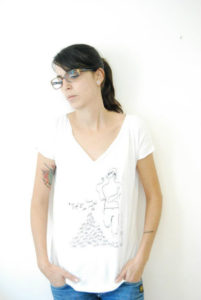 diseño camiseta lutxana ilustracion marca omonette