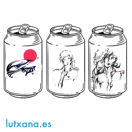 lutxana diseño gráfico merchandising latas art barcelona ilustraciones infinitas dandee girls