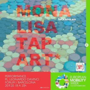 european mobility week talleres barcelona dibuixa mona lisa tap art lutxana barcelona dibuixa talleres infantiles creativos