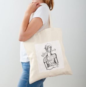TOTEBAG WHAT IS LOVE LUTXANA DRAWING DANDEE GIRLS