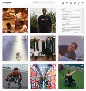 cuenta oficial de nike en Instagram