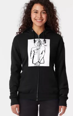 NO BUSCO A JACK lutxana art* chaqueta negra con cremallera algodón
