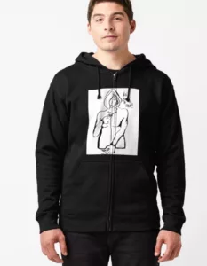 NO BUSCO A JACK lutxana art* chaqueta negra con cremallera algodón