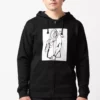 NO BUSCO A JACK lutxana art* chaqueta negra con cremallera algodón