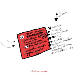 lutxana art ilustraciones eco feministas carnet ideas creatividad barcelona para empresas, entidades, ong's, etc.