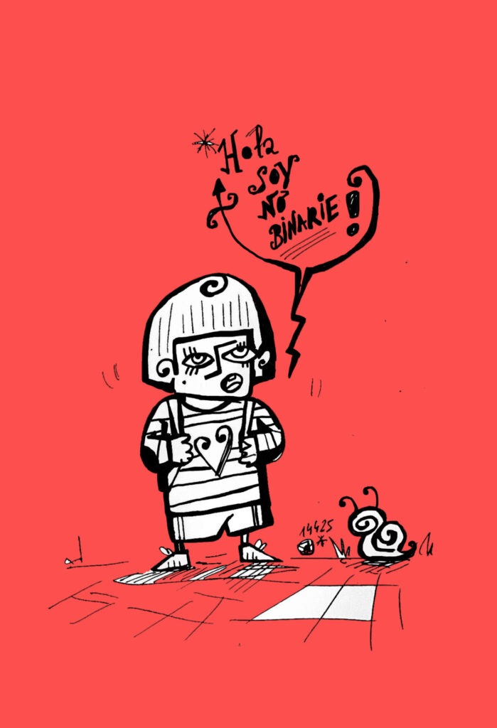 hola soy no binarie* lol personaje d einternet queer