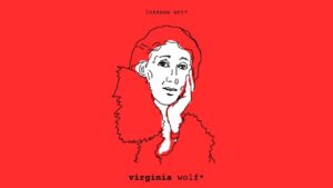 RED PORTRAIT VIRGINIA WOLF