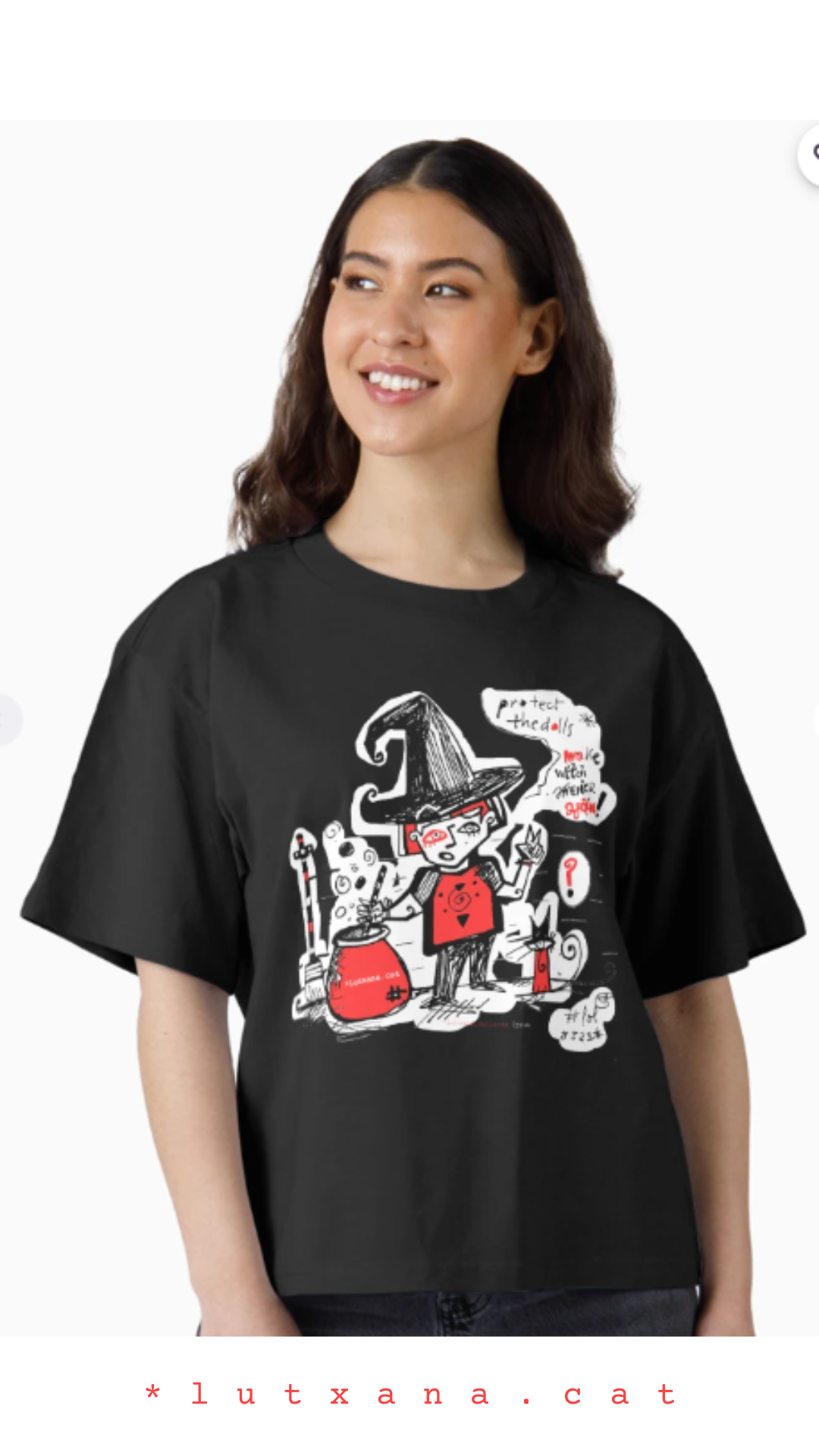 camiseta lol protect the dolls bruixa lutxana art