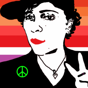 LUTXANA-ART-LOGO-GO-LESBIANS-GO-ECO-FEMINIST-LOVE-AND-PEACE