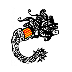 Drac art lutxana art penjoll Drac art en forma de drac 3D joieria personalitzada disseny original per lutxana cat