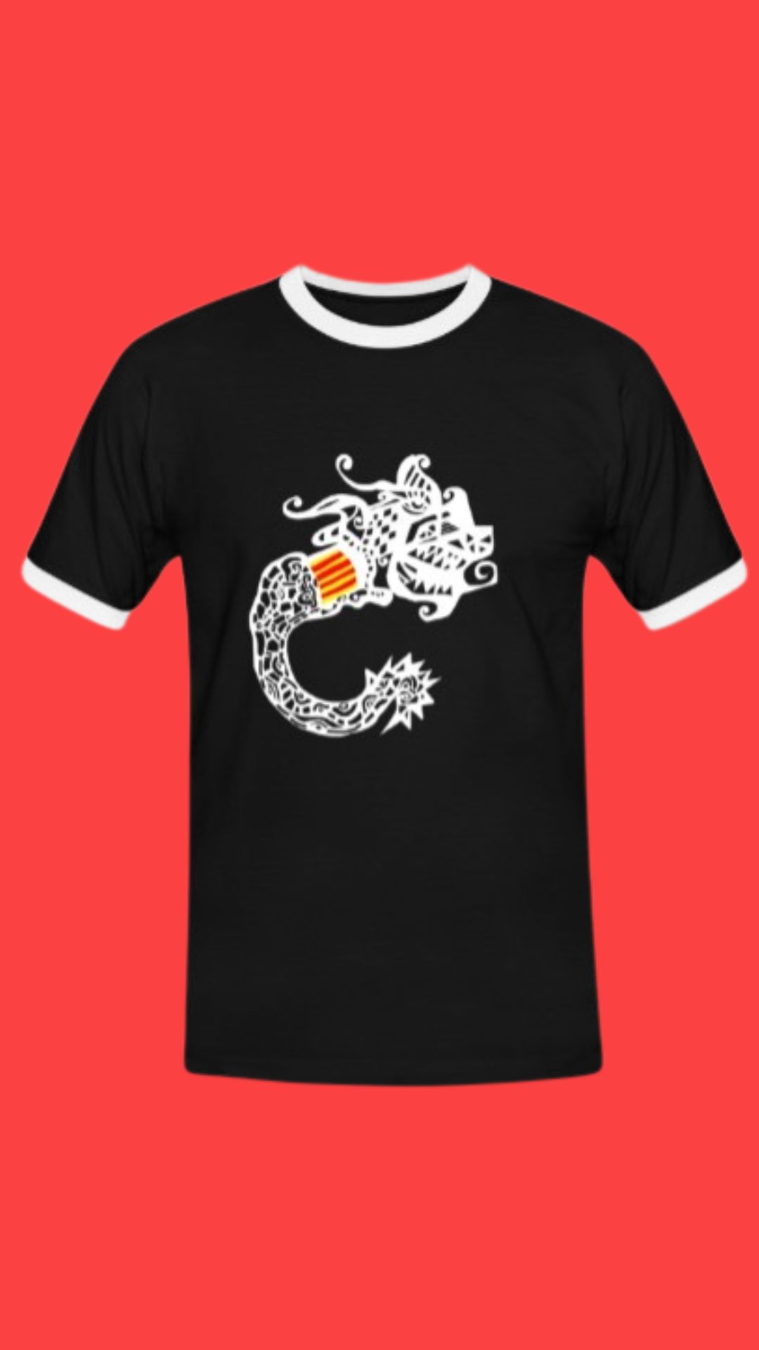 01-img-lutxana-art-barcelona-drac-art-catalunya-diada-espiral-mosaic-samarreta-original-camiseta Camiseta drac art cat lutxana art* The Barcelonist